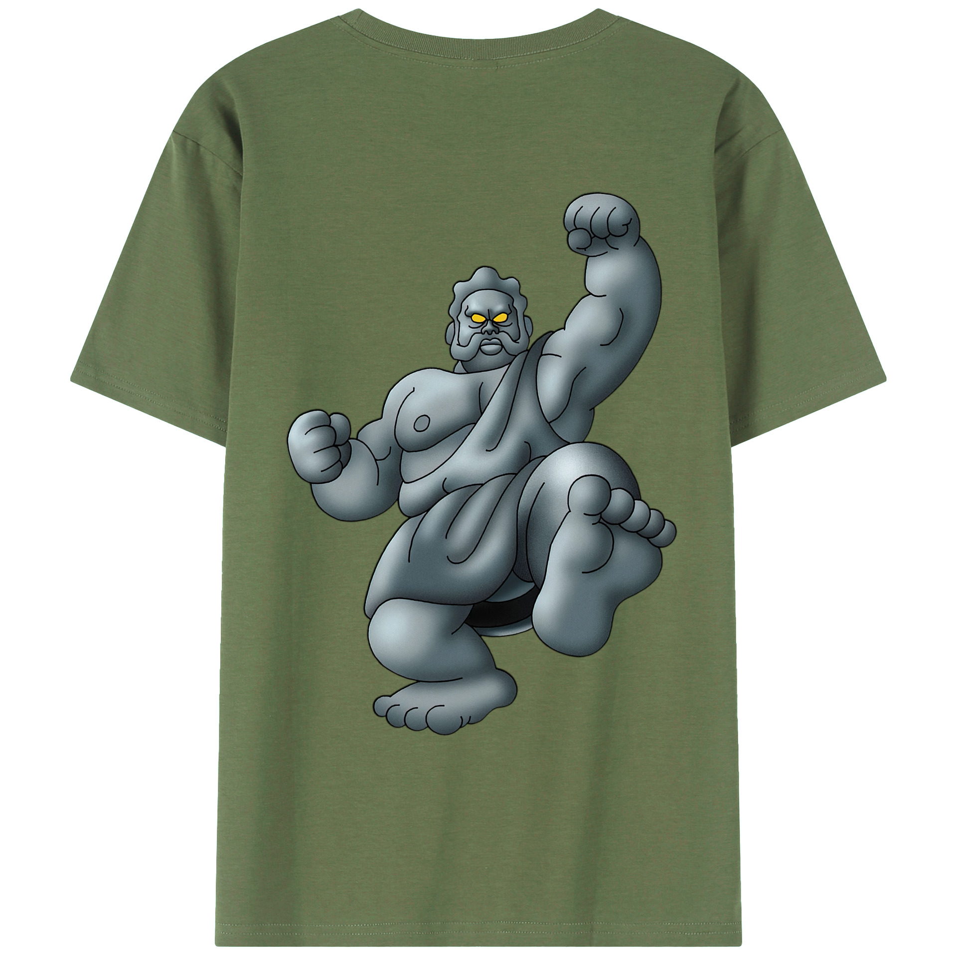 （画像用） ドラゴンクエスト Doragon Kuesuto Dragon Quest 綿100％ メンズ半袖Tシャツ（バックプリント） 通気性